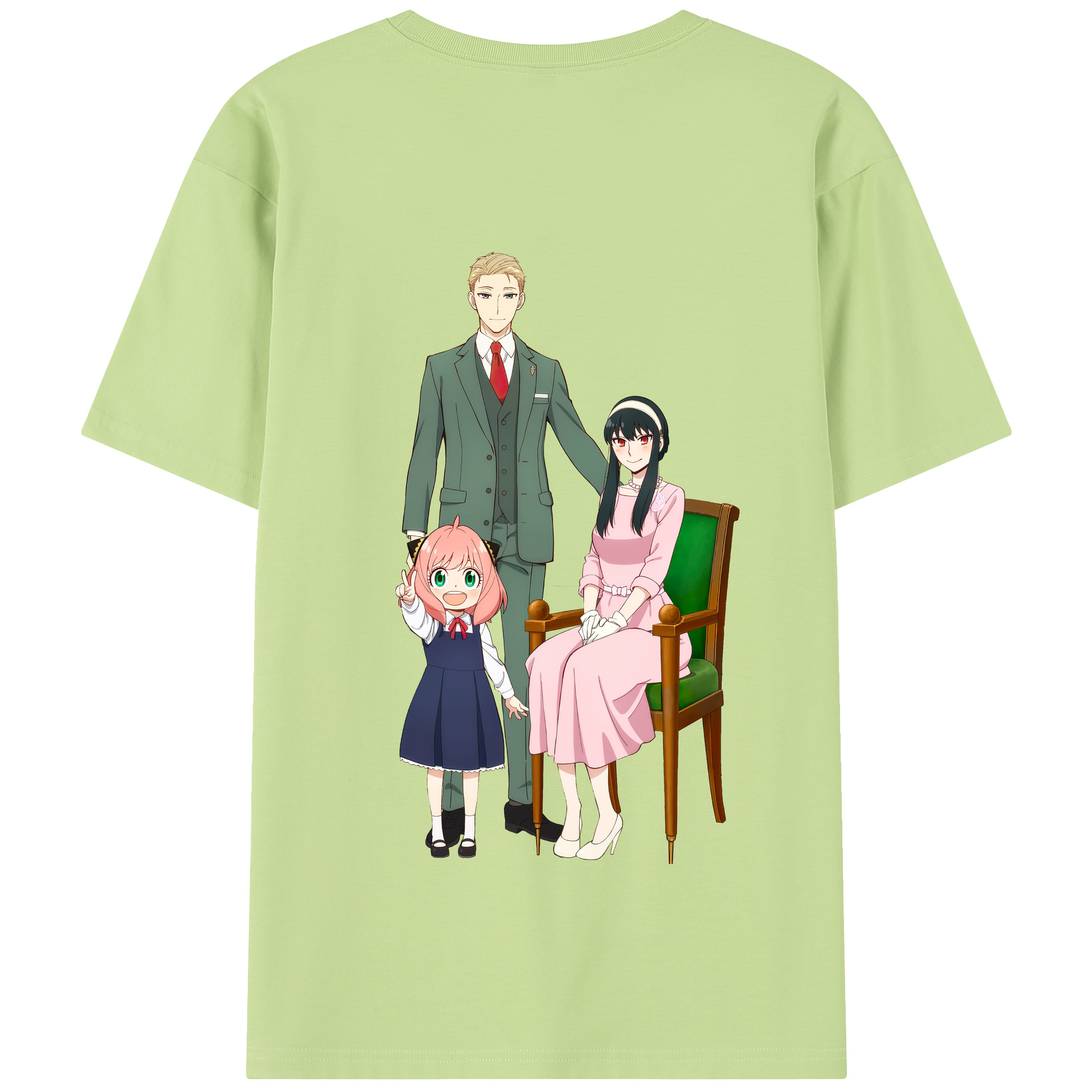 （画像用） SPY×FAMILY间谍家家酒 綿100％半袖Tシャツ（背面プリント）